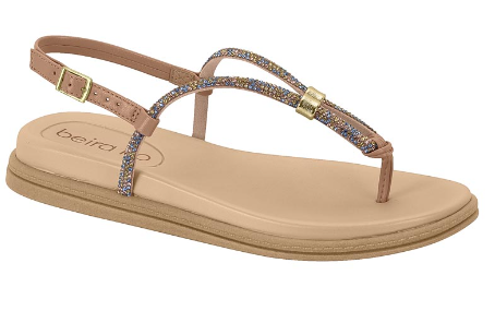 SANDALIAS BEIRA RIO TIRA PRONTA 6MM GLAM/NAPA TURIM 8513.109