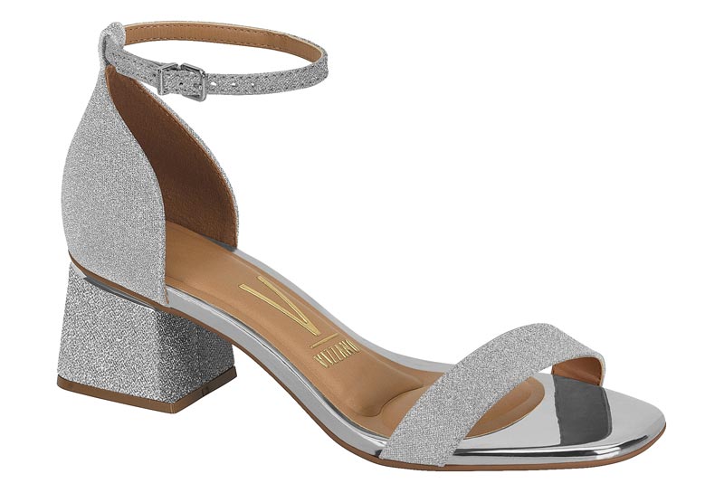 SANDALIAS VIZZANO 6428.104 TELA SHINE PARIS/METAL GLAMOUR
