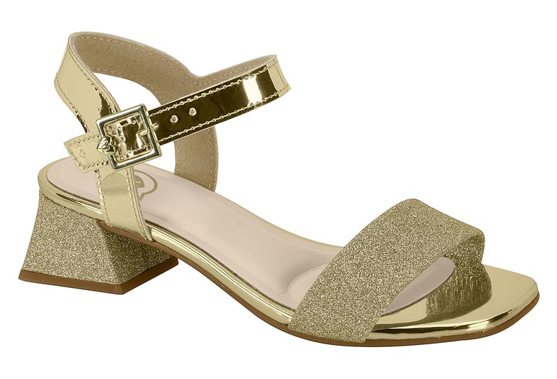 SANDALIAS MOLEKINHA 2347.100 METAL GLAMOUR/GLITER MINI SHINE