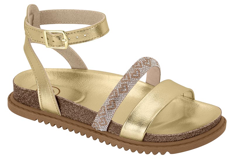 SANDALIAS MOLEKINHA 2357.102 METALIZADO PREMIUM/TIRA CORACAO