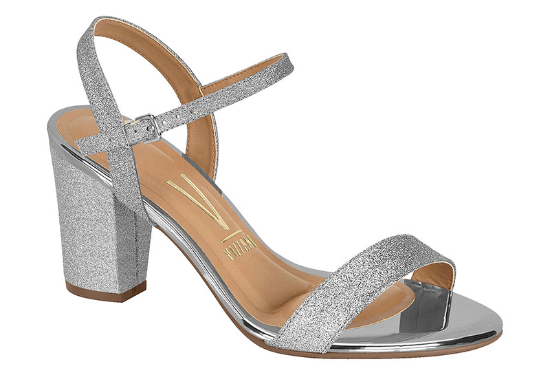 SANDALIAS VIZZANO 6262.474 TELA SHINE PARIS/METAL GLAMOUR