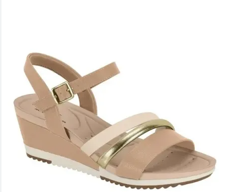 SANDALIAS MODARE 7123.147 NP FLOAT NATURE/TIRA PR MEIA CANA