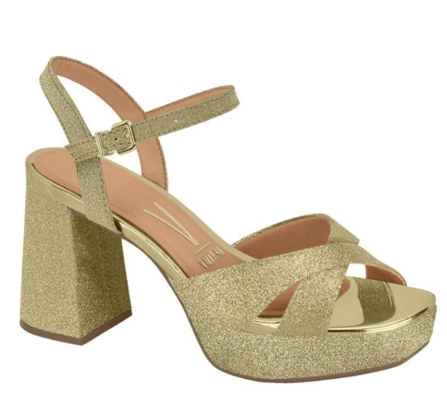 SANDALIAS VIZZANO 6472.204 TELA SHINE PARIS/METAL GLAMOUR