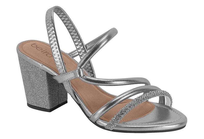 SANDALIAS BEIRA RIO 8280.786 T PRONTA BRILHO ITALIA/T PTA STRASS