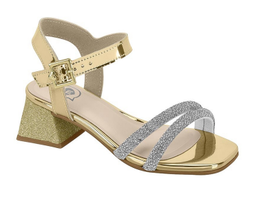 SANDALIAS MOLEKINHA METAL GLAMOUR/TIRA PRONTA 2347.107