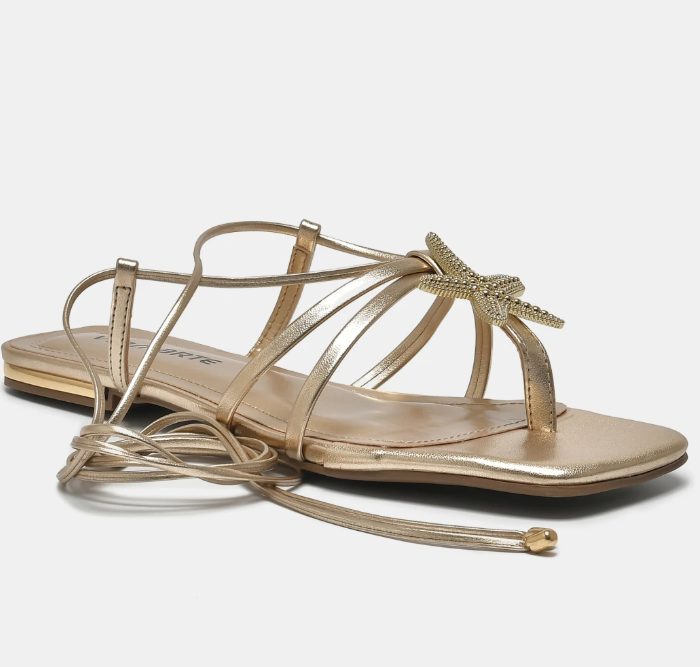 SANDALIAS VIA MARTE METALIZADO 189-019