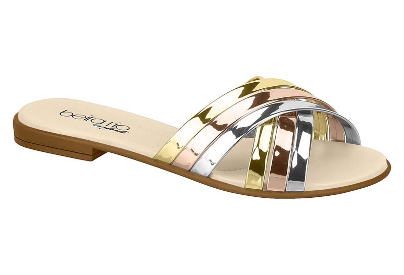Beira rio metal best sale glamour