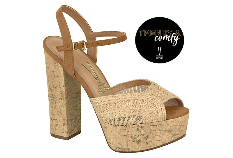 Sandalia vizzano camurça shop flex