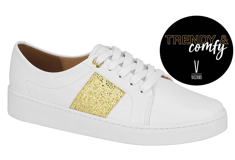 Tenis vizzano hotsell metal branco