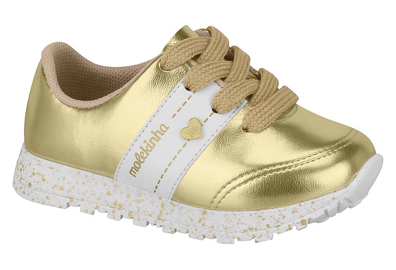 Tenis molekinha metalizado top