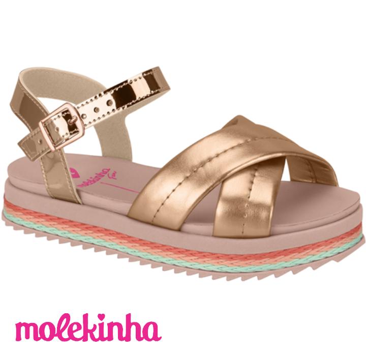 SANDALIAS MOLEKINHA METAL GLAMOUR/MILANO 2305.933