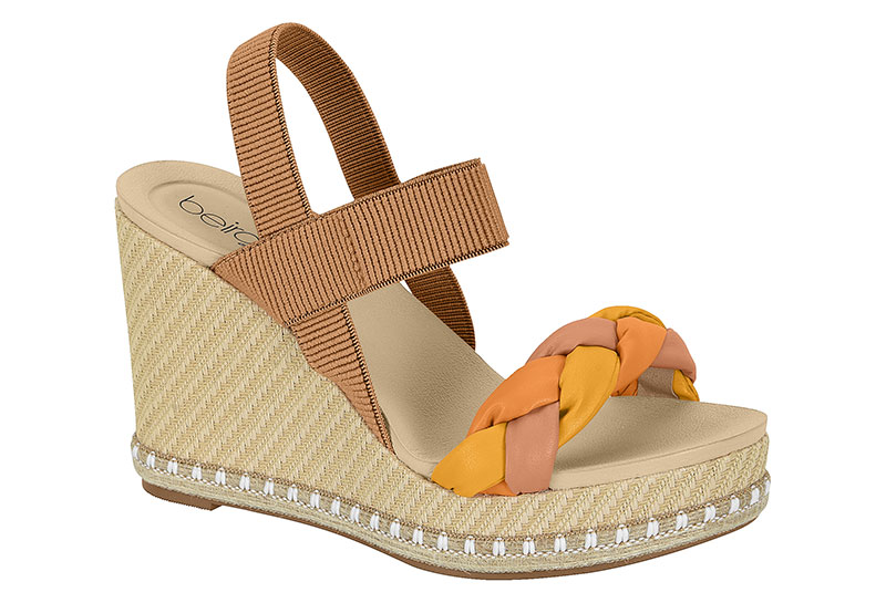 SANDALIAS BEIRA RIO T PTA FORRO PELE STR/ELASTICO 8406.613