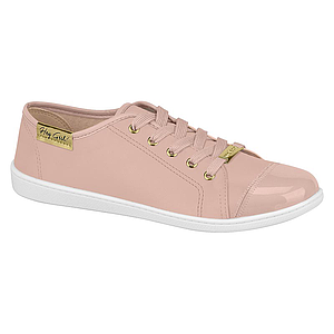 Tenis moleca verniz sales branco