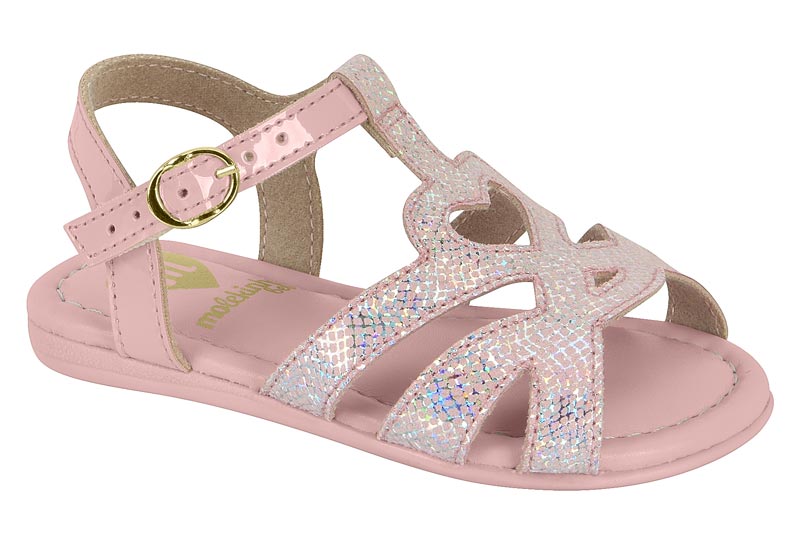 SANDALIAS MOLEKINHA VERNIZ PREM/CAMURCA LEZARD BRILHO 2114.264