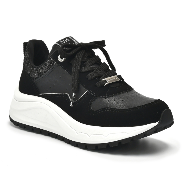 TENIS VIA MARTE NOBUCK/NAPA/MAXI GLITER/SPECCHIO 136-009