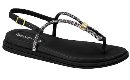 SANDALIAS BEIRA RIO TIRA PRONTA 6MM GLAM/NAPA TURIM 8513.109