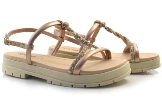 SANDALIAS SUA CIA NP SOFT/TIRA STRASS 8362.15675