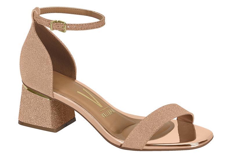SANDALIAS VIZZANO 6428.104 TELA SHINE PARIS/METAL GLAMOUR
