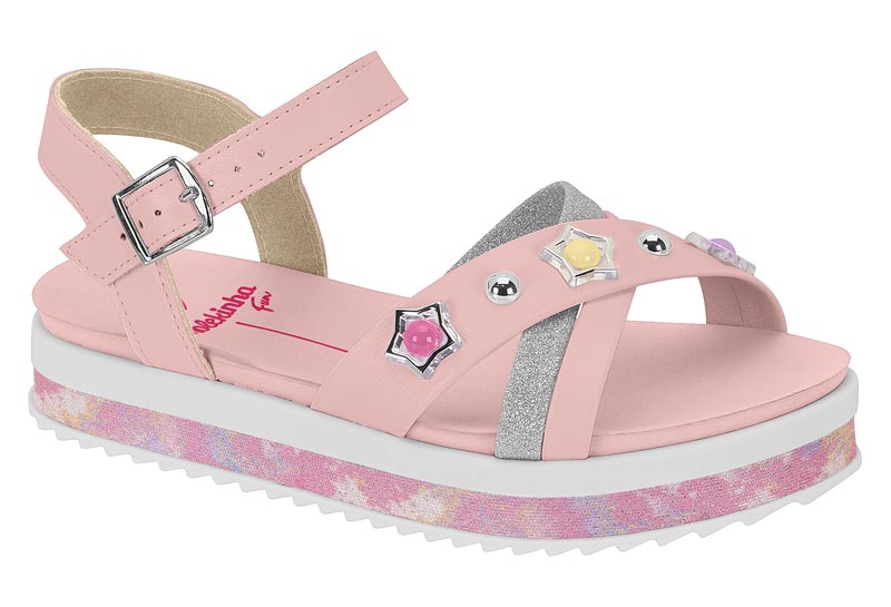 SANDALIAS MOLEKINHA 2305.1563 NP TURIM/GLI MINI SHINE/TEC GLIT AQUA