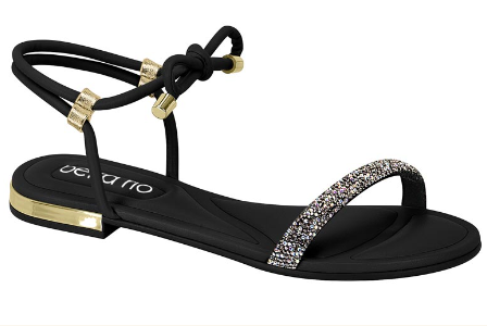 SANDALIAS BEIRA RIO 8263.974 TIRA PRONTA OSTRA/T PTA PELE STRECH
