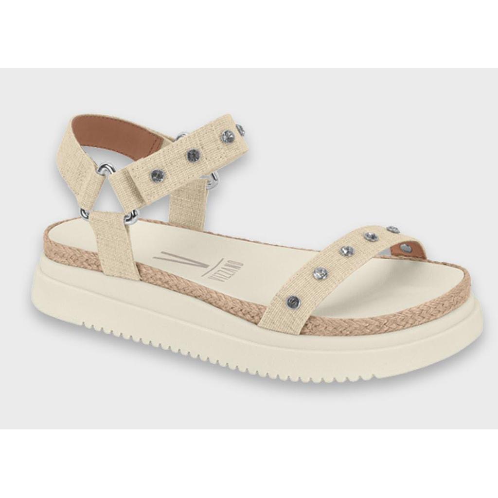 SANDALIAS VIZZANO 6526.203 TECIDO LINHO TULUM MADRI NATURAL