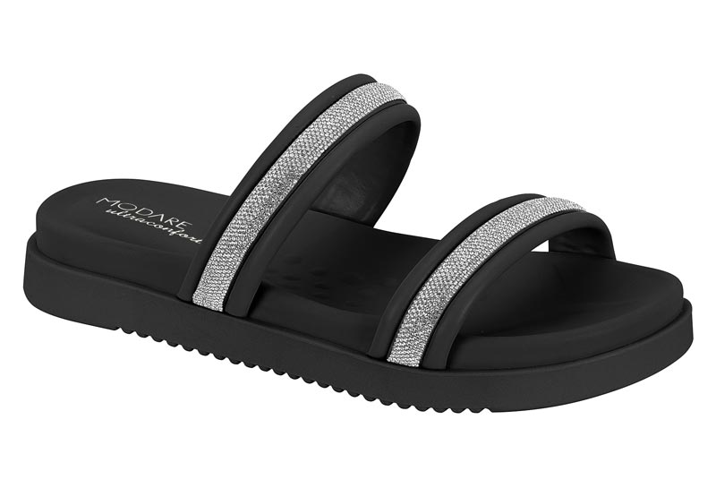 ZUECOS MODARE 7204.104 TIRA PRONTA NP PELE STR+TIRA STRASS