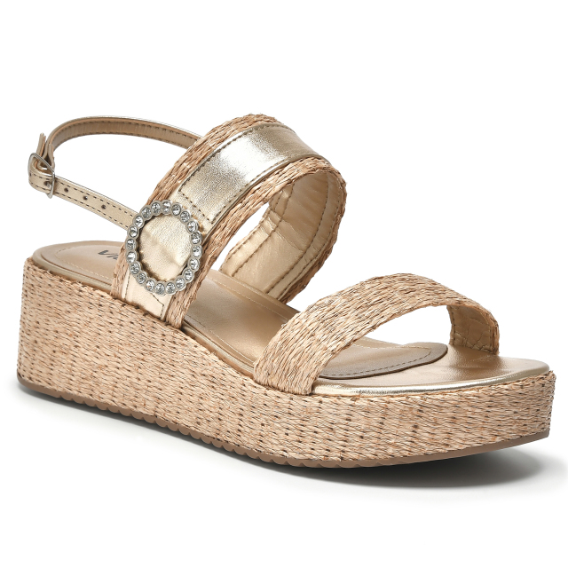 SANDALIAS VIA MARTE MARBELLA/METALIZADO 167-015