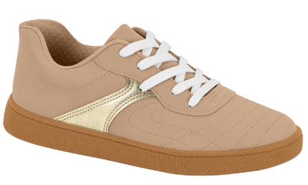 TENIS BEIRA RIO 4313.106 NOBUCK LISBOA/METALIZADO PREMIUM