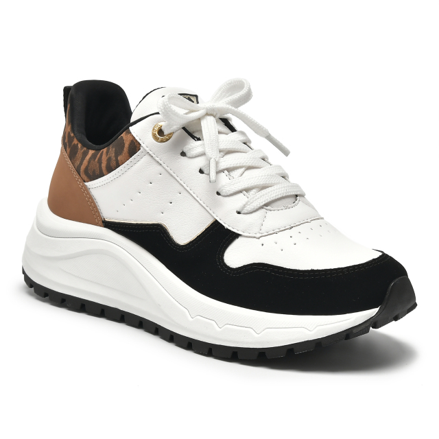 TENIS VIA MARTE NOBUCK/NAPA/NOBUCK/LEOPARDO/SPECCHIO 136-008