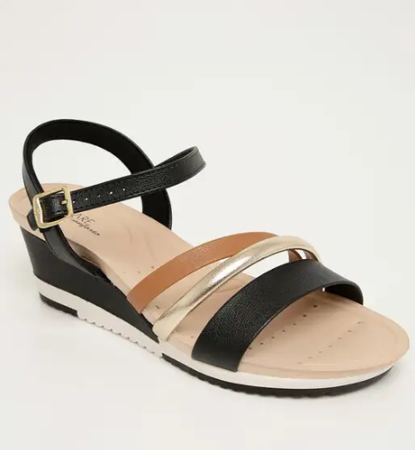 SANDALIAS MODARE 7123.147 NP FLOAT NATURE/TIRA PR MEIA CANA