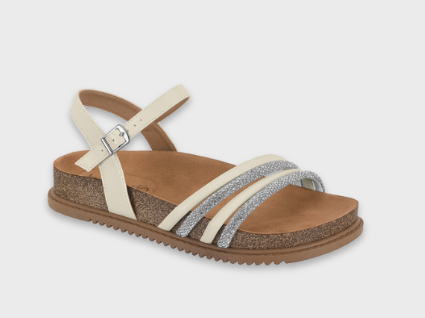 SANDALIAS BEIRA RIO 8523.118 TP NAPA TURIM/TP PELE STR/TP STRASS