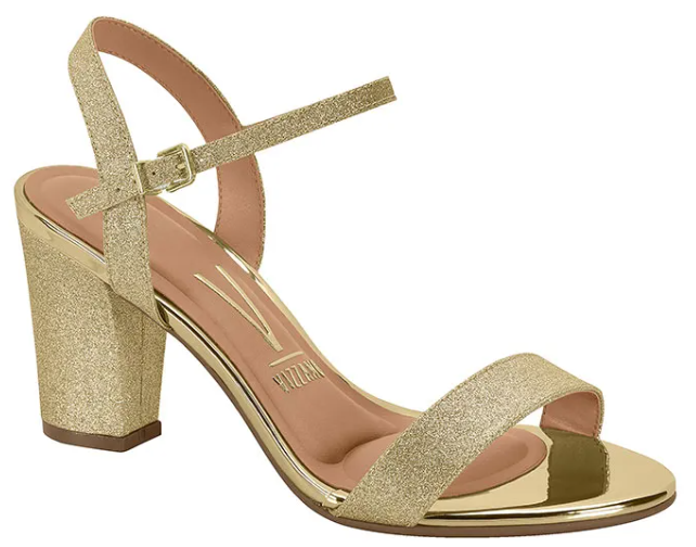 SANDALIAS VIZZANO 6262.474 TELA SHINE PARIS/METAL GLAMOUR