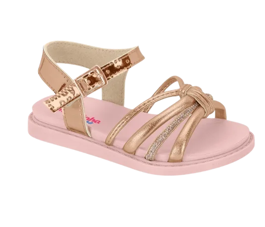 SANDALIAS MOLEKINHA 2714.229 MET GLAM/TP MET PRE/FLOR 