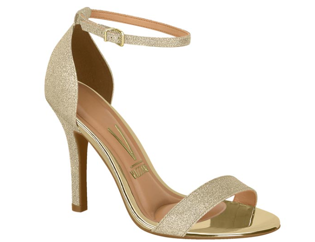 SANDALIAS VIZZANO 6249.452  TELA SHINE PARIS /METAL GLAMOUR