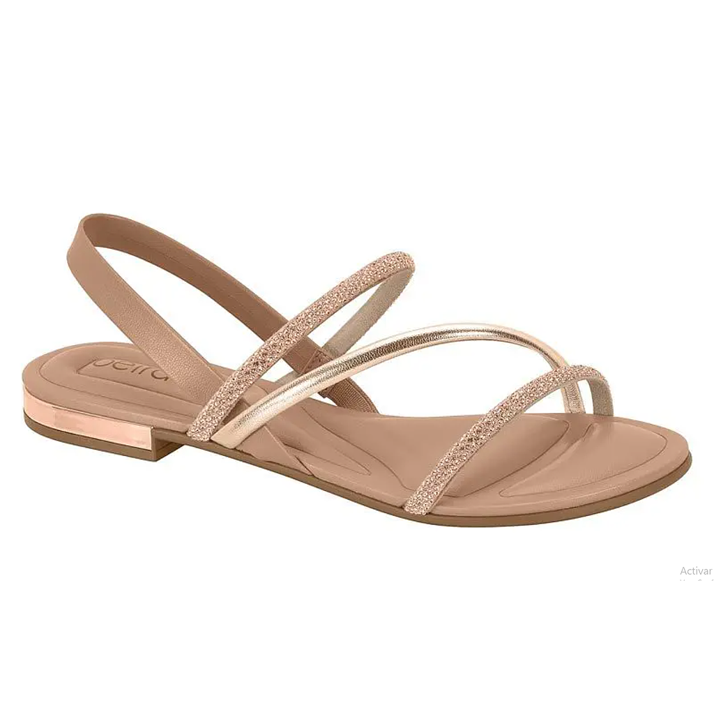 SANDALIAS BEIRA RIO 8263.969 TP STRASS /TP BRILLO ITALIA/ NP TURIM 