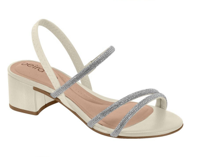 SANDALIAS BEIRA RIO 8345.647 T PTA PELE STRECH/T PTA XANGAI