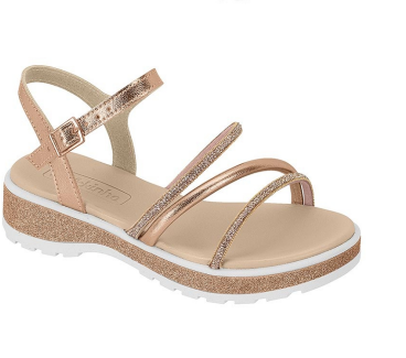 SANDALIAS MOLEKINHA 2361.205 BRILHO ITALIA/T FLOREN/TP BRIL ITAL