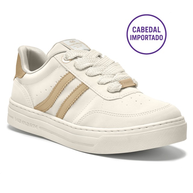 TENIS VIA MARTE NAPA/METALIZADO 281-001