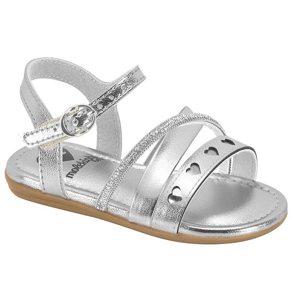 SANDALIAS MOLEKINHA BRILHO ITALIA/METAL GLA/TR FLORENCIA 2114.292