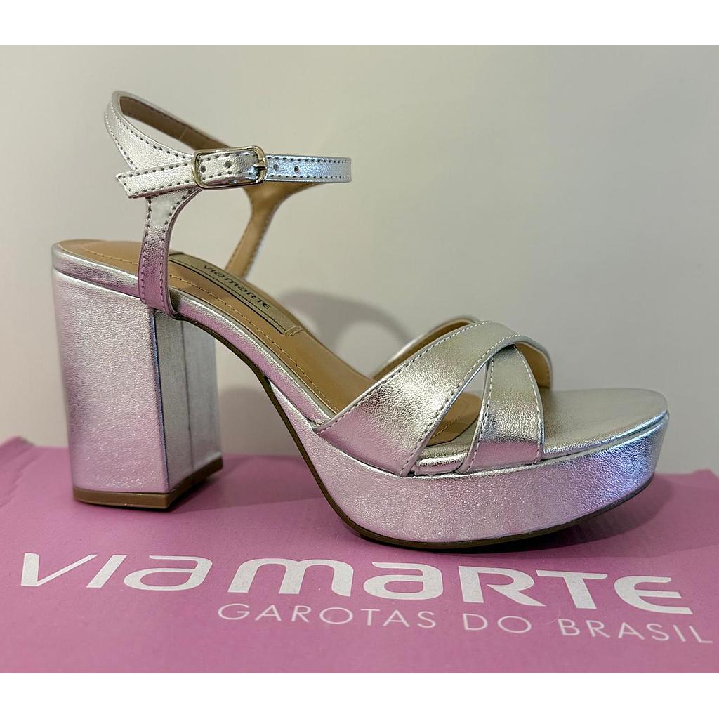 SANDALIAS VIA MARTE METALIZADO/METALIZADO 141-031