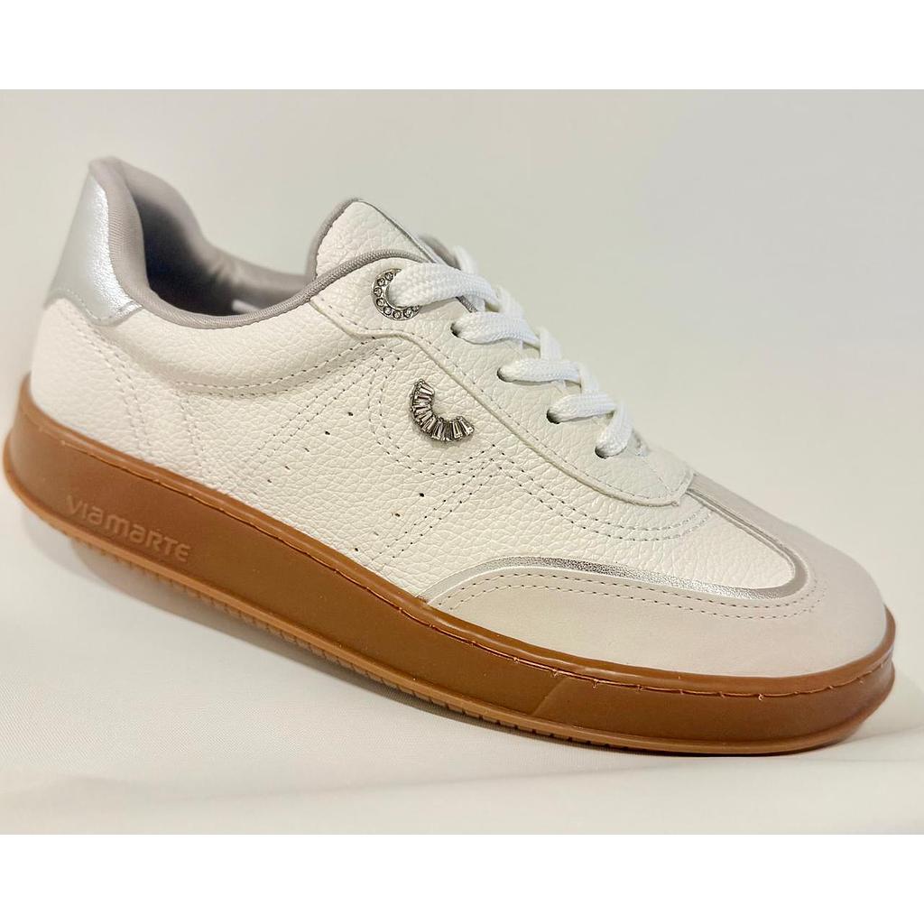 TENIS VIA MARTE NOBUCK/NEW FLOATER/METALIZADO 362-014