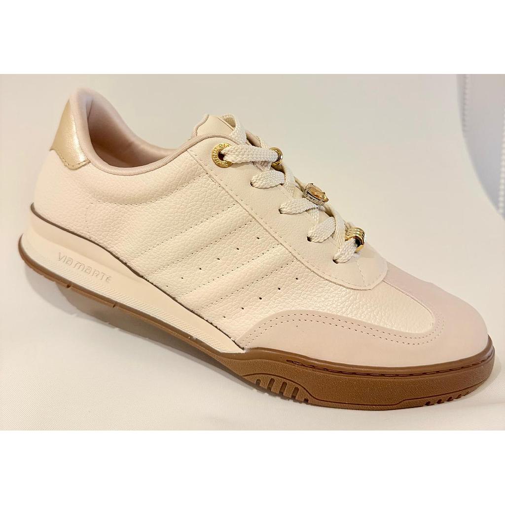 TENIS VIA MARTE NOBUCK/NEW FLOATER/METALIZADO 394-002