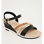 SANDALIAS MODARE 7123.147 NP FLOAT NATURE/TIRA PR MEIA CANA